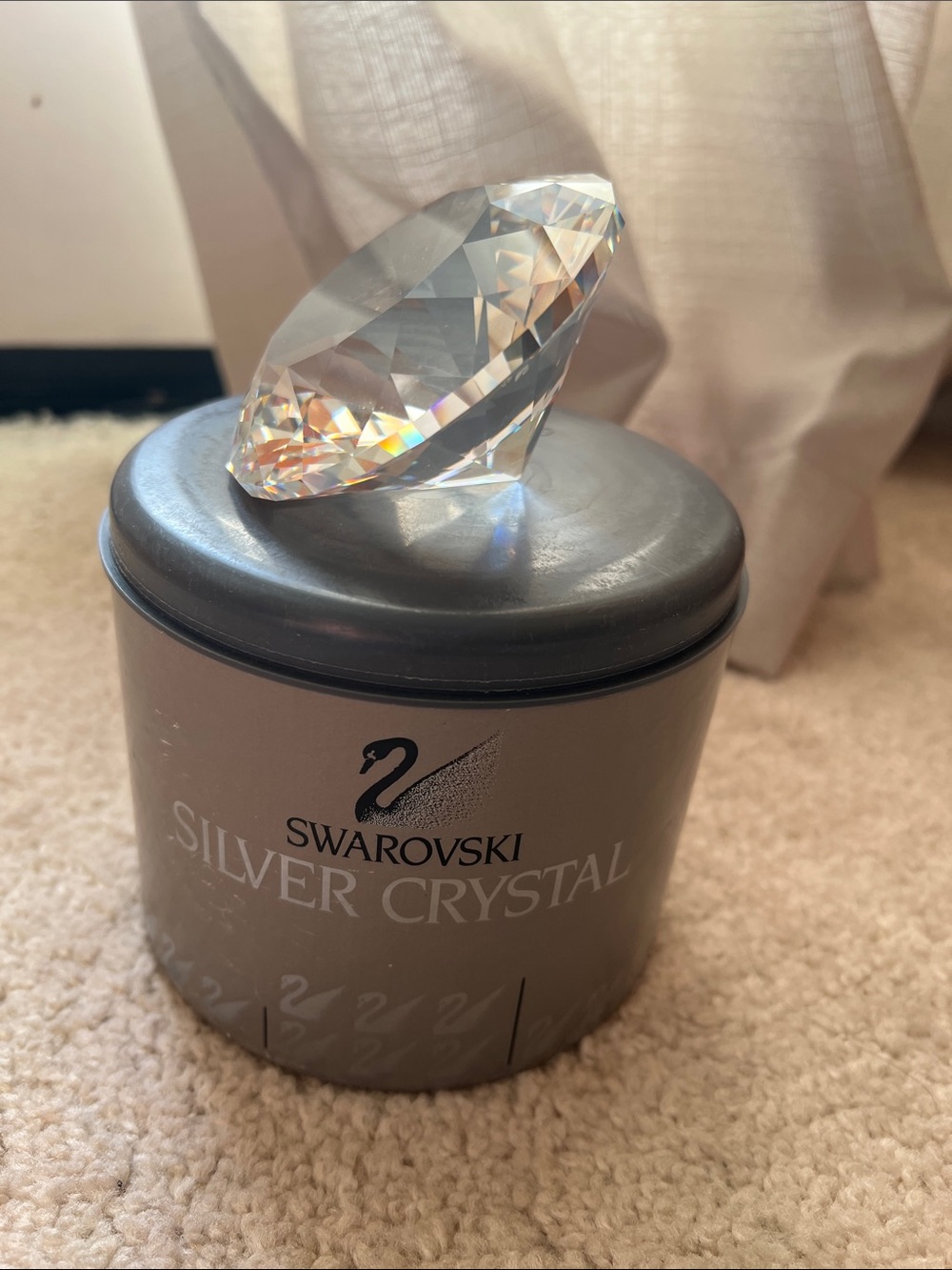 Swarovski Clear Faceted Crystal Display Accent